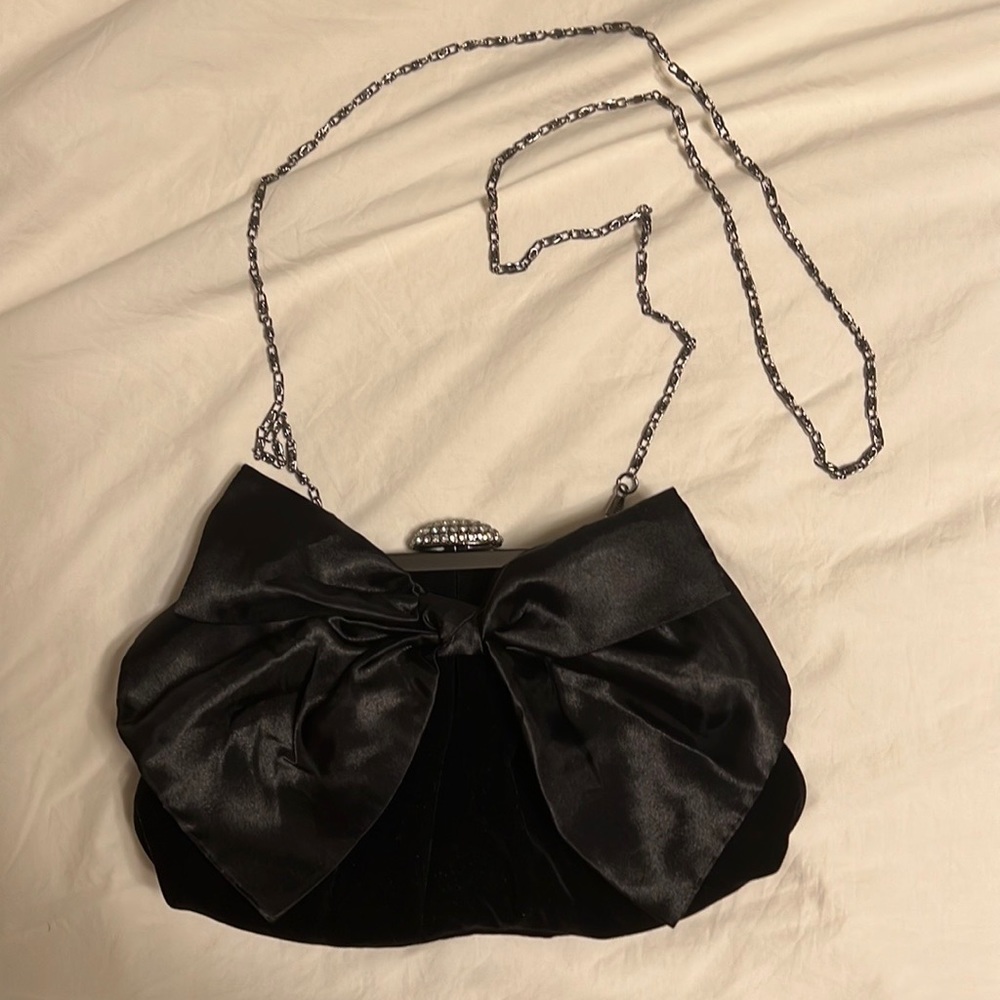 Neiman Marcus velvet crossbody bag